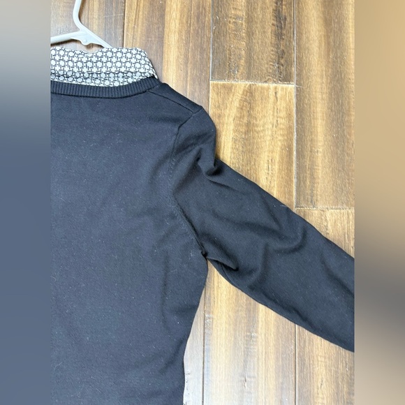 Adrianna Papell Sweater Top Layered Twofer Polka Dot Blouse Y2K - Picture 11 of 11